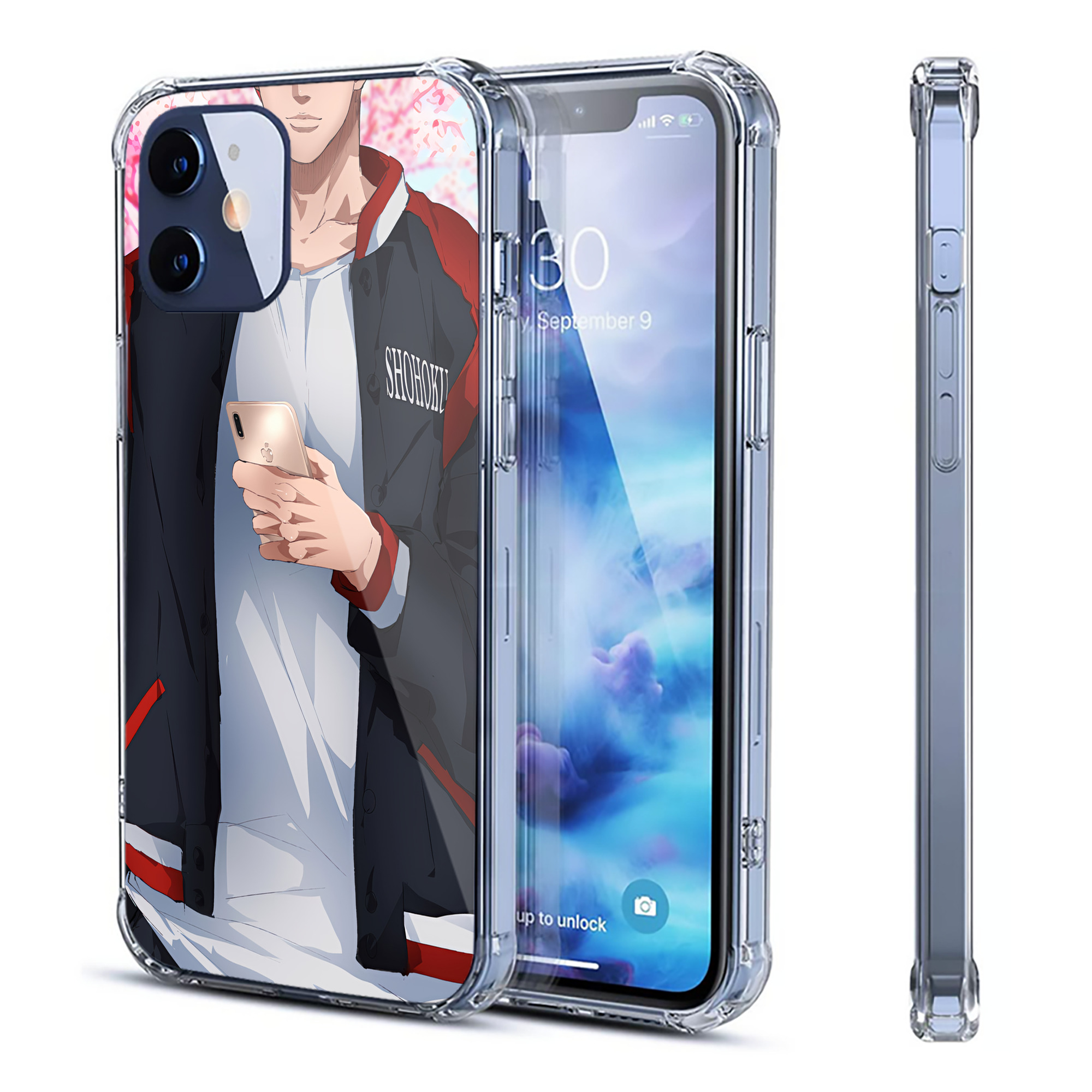 （画像用） SLAM DUNK／スラムダンク 【iPhone 12シリーズ対応】透明スマホケース（クリアソフトケース）